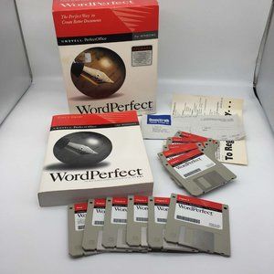 Novell Word Perfect Perfect Office‎ Processor V 6.1 For Windows 3.5 floppy disks